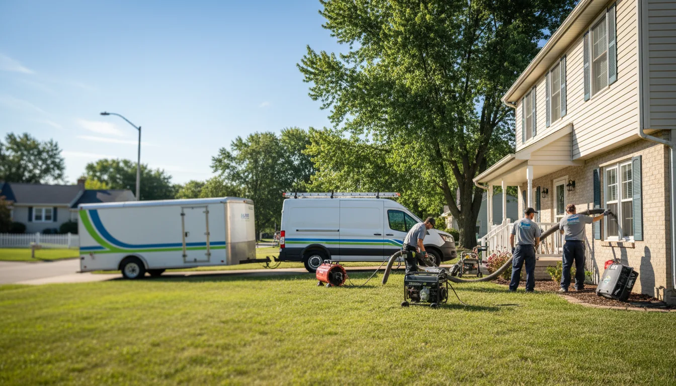 Flooded Basement Restoration And Cleanup With Repair in Parkersburg, IA near me